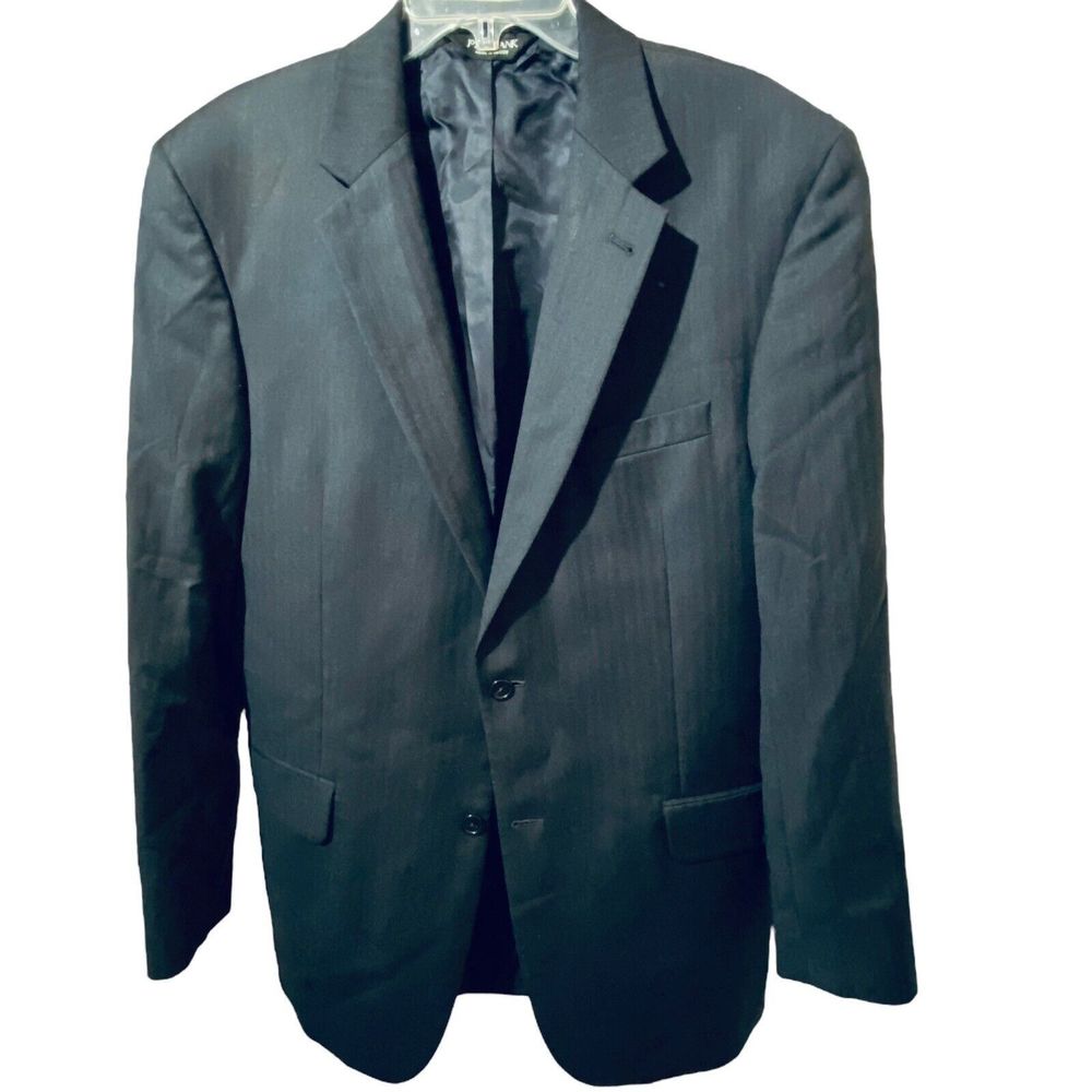 Jos. A. Bank Signature Men’s 100% Wool Gordon Navy Blazer Suit Jacket Sz 42LG